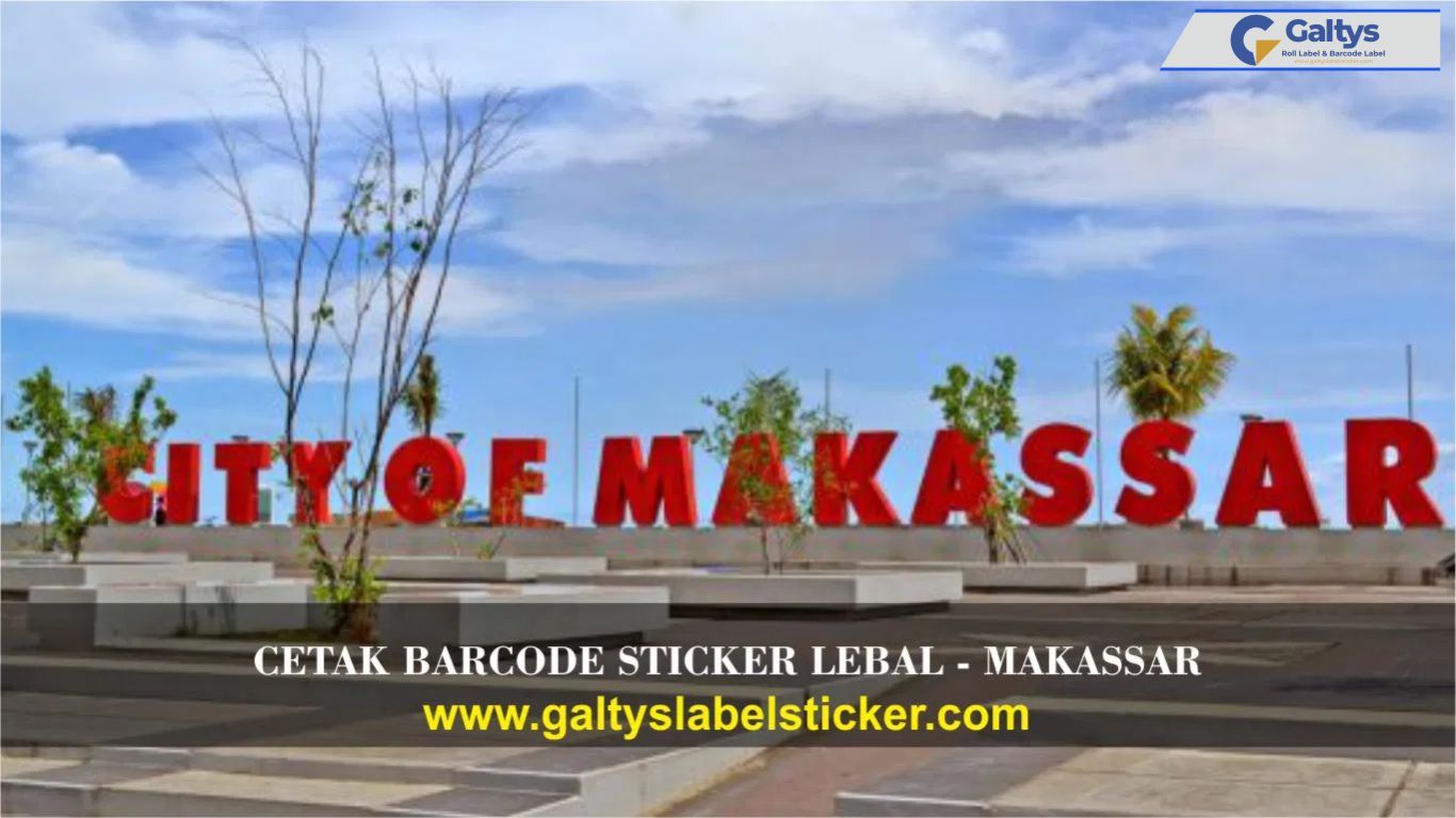 Layanan Jasa Cetak Sticker Barcode dan Roll Polos Sulawesi Selatan Makassar