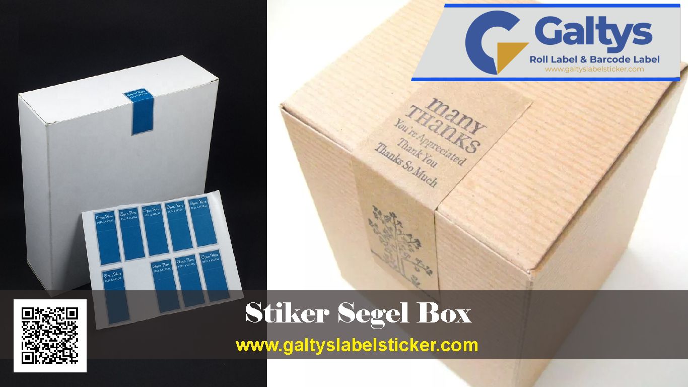 Jasa Cetak Pembuatan dan Produksi Stiker Segel Box